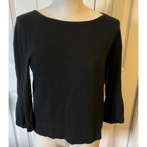 BODEN beautiful black cashmere sweater sz 6 (1)